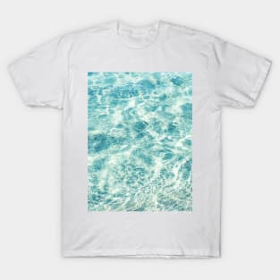 Aqua Blue Ocean Waves T-Shirt